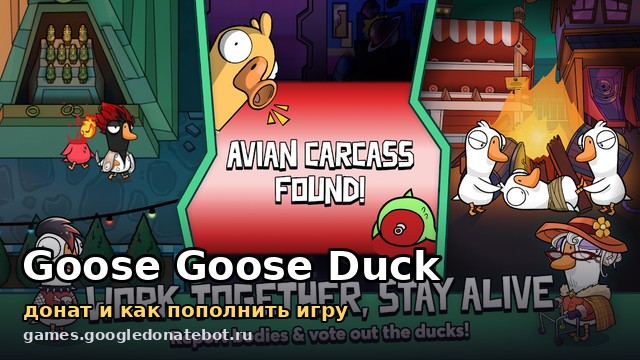 Goose Goose Duck — донат и как пополнить игру