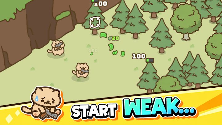 Idle Cat Gunner 1 — кадр из игры
