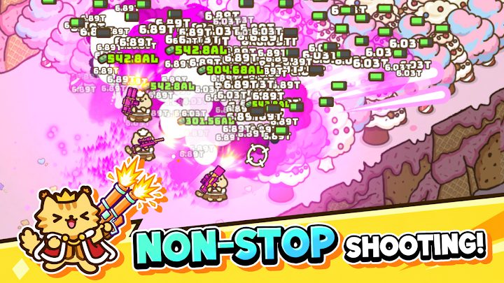 Idle Cat Gunner 4 — кадр из игры